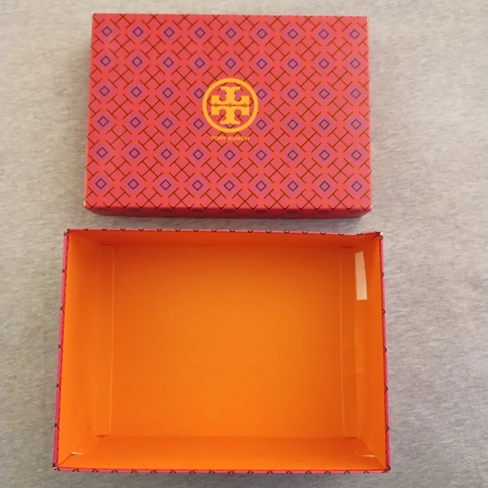 Tory Burch Shoe Box With Bold Geometric Design - Empty